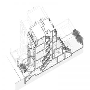 Argyll House: Axonometric drawing