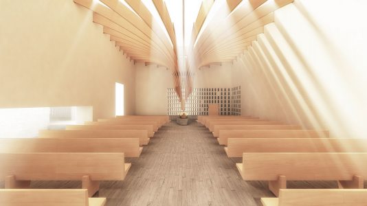 Centenary Chapel, visualisation of interior