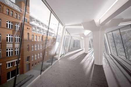 Media factory, visualisation of roof top extension