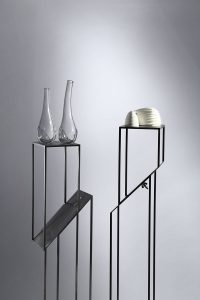 Twisted Plinths with objects