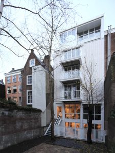 Garden elevation of Amstel Canal House