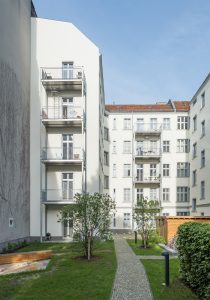 Refurbishment Berlin apartments, New courtyard at Oudernarder Str 29, Berlin