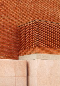 Marrakech, facade detail of Musée Yves Saint Laurent