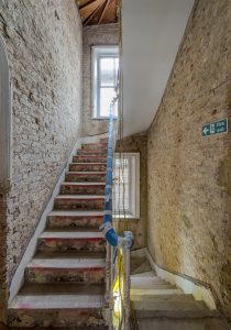 Marylebone Office Refurbishment, under construction staircase