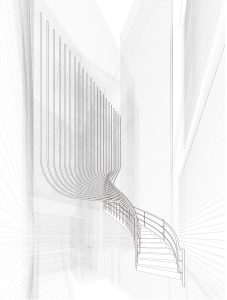 141-143 Shoreditch High Street, staircase design drawing