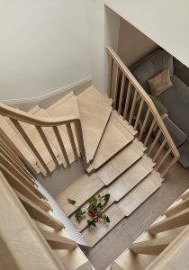 South London Cottage: new staircase