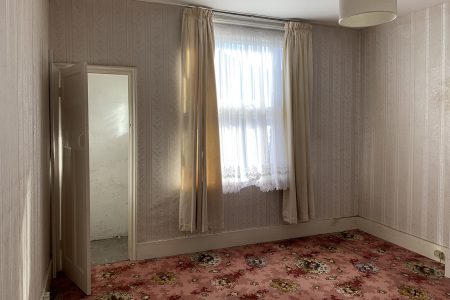 North London Terraced House: existing bedroom