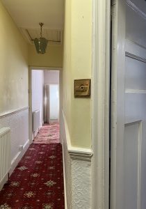 North London Terraced House: existing corridor