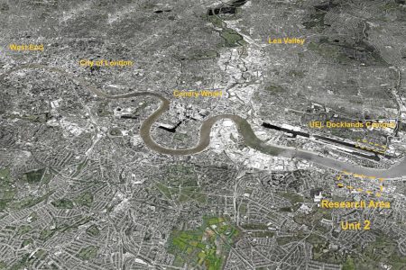 Urban Play: Aerial view East London
